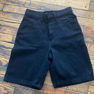 Uniqlo Black denim Shorts Tailored Knee-Length